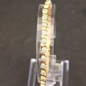 0.32ct 18 KGP Designer Diamond Bracelet